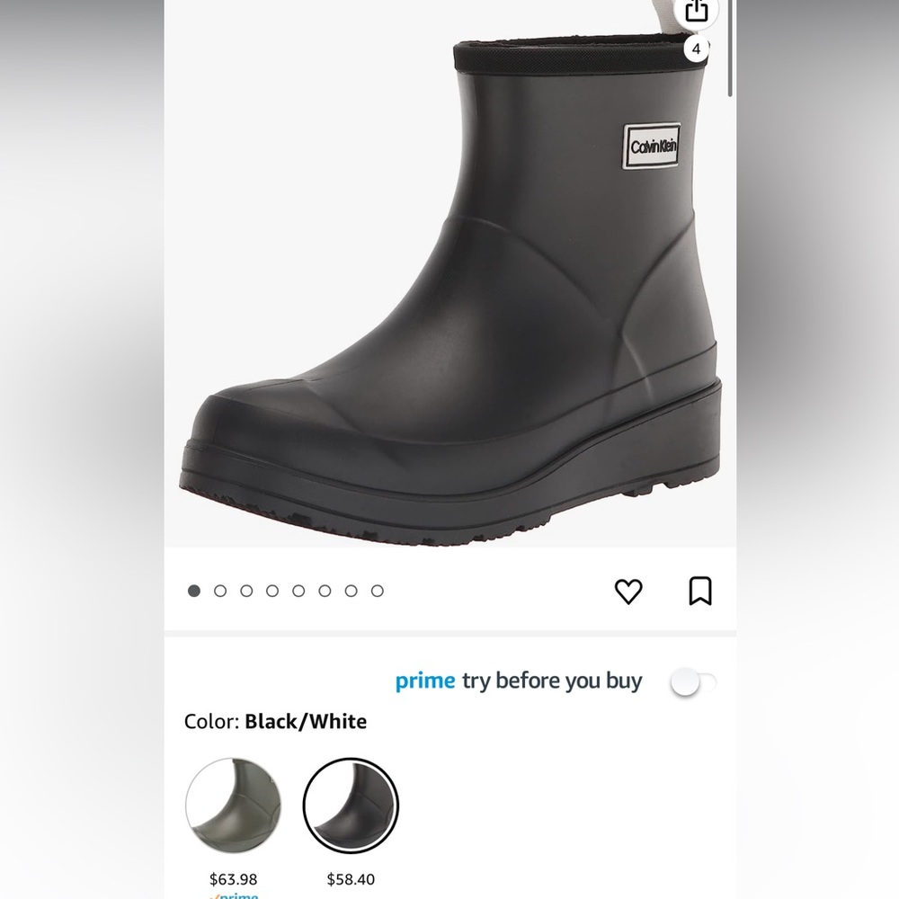 NEW IN BOX - Calvin Klein rain boots